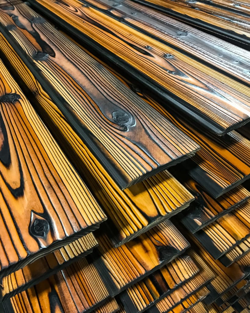 Pika-Pika boards in drying racks
