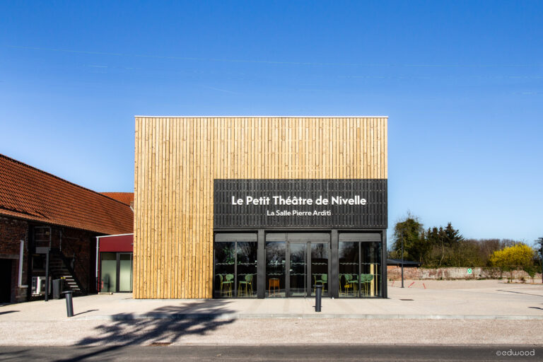 Front view of Le Petit Theatre de Nivelle, France